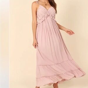 Davy Ruffle Detail Maxi Dress